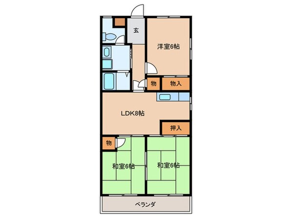 シャト－豊里の物件間取画像